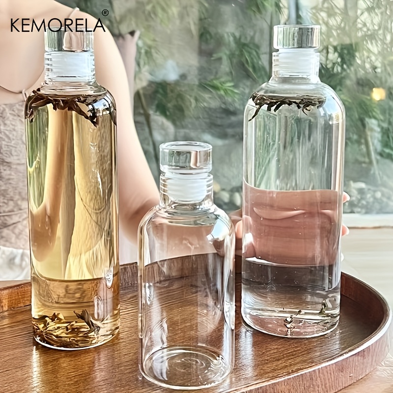 Coffee Tea Equipment - 1PCS Clear Water Bottle 300/500/750ml Glass