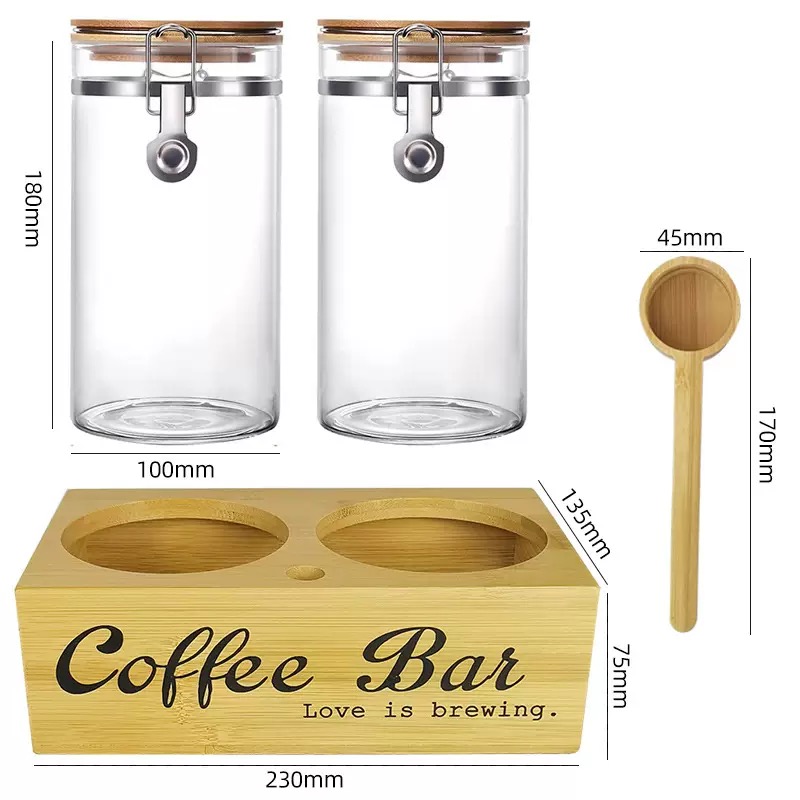 Coffee Tea And Bean - Coffee Storage Jars 2 Pack with
