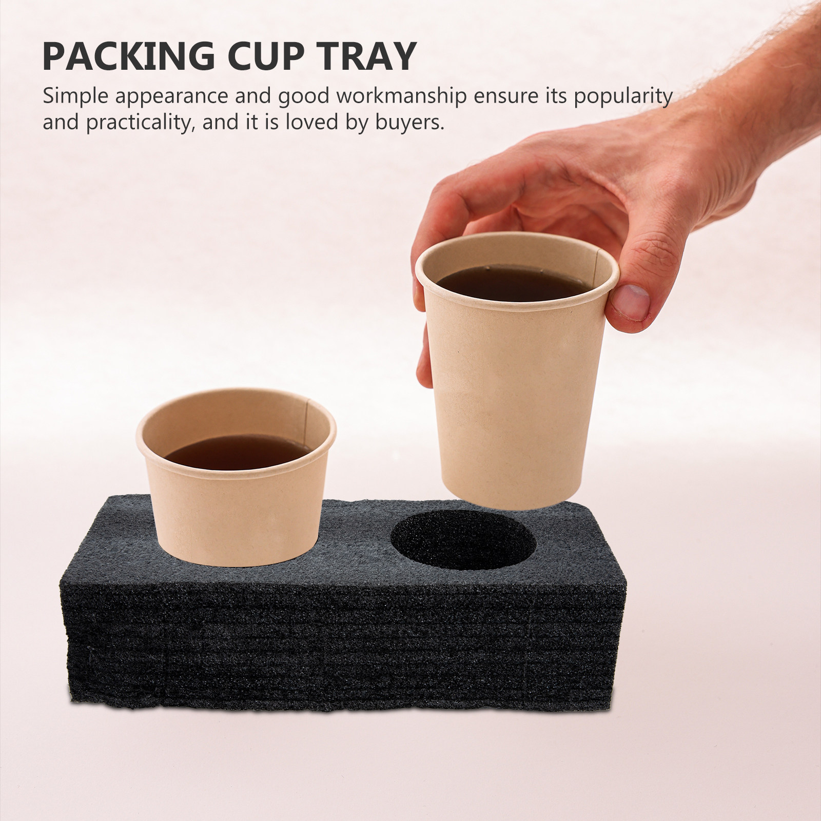 Coffee Tea Holders - 2Pcs Premium Food-Grade Drink Carrier Tray