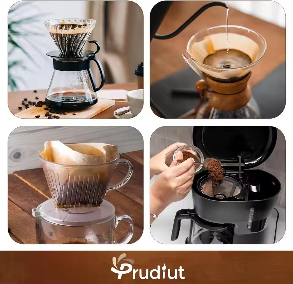 Coffee Tea Infuser - 50pcs/set Log Pulp Paper Coffee Filter