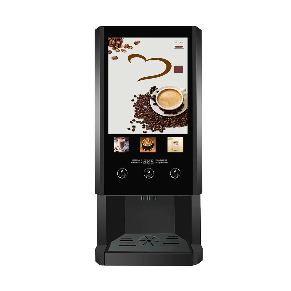 Coffee Tea Vending Machine - Automatic 3 Hot Flavors Coffee and