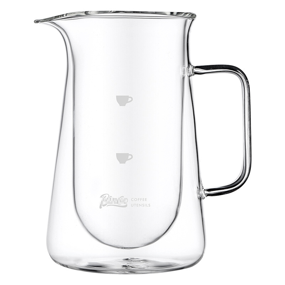 Coffee Tea Decanter - Double Wall Coffee Carafe Borosilicate Glass