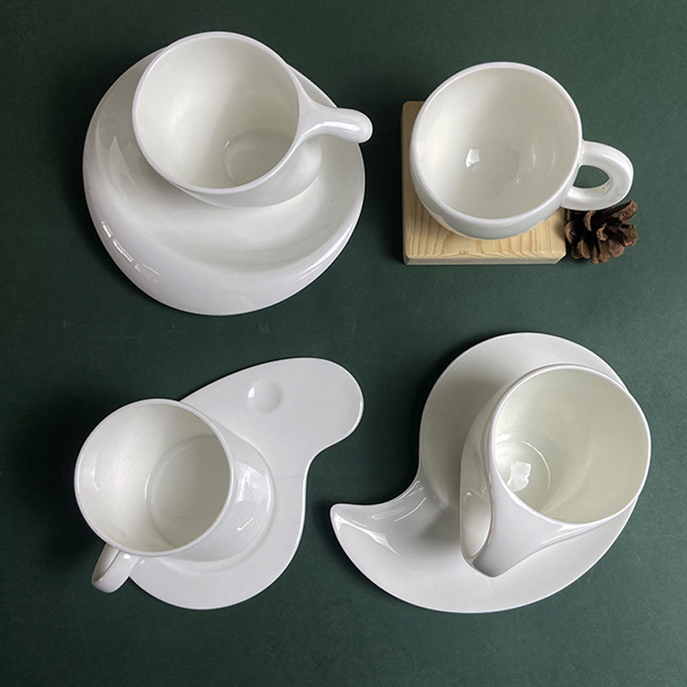 Coffee Tea Set - 1Set Ceramic Coffee Cup Saucer Kit
