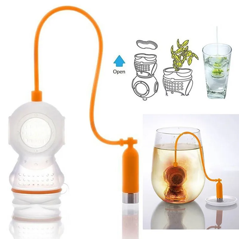 Coffee Tea Infuser - Food Grade Silicone Leak Submariner Diver