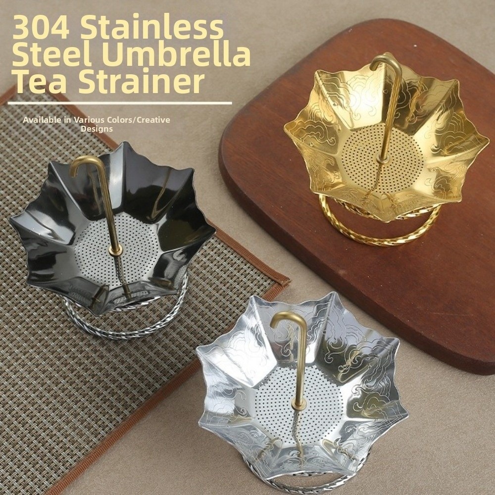 Coffee Tea Infuser - Stainless Steel Umbrella Tea Strainer Traditional
