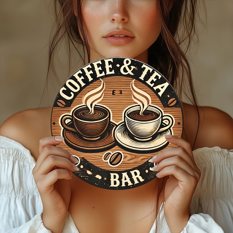 Coffee Tea Logo - [2D Flat] Aluminum Coffee and Tea