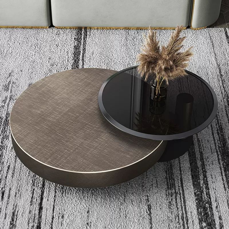 Coffee Tea & Jane - Modern Round Stainless Steel Center Side