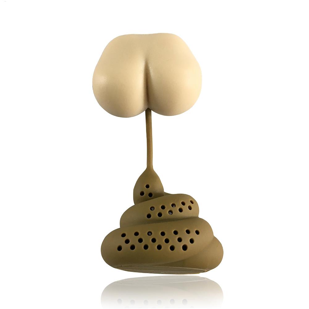 Coffee Tea Infuser - Silicone Tea Infuser Creative Novelty Poop