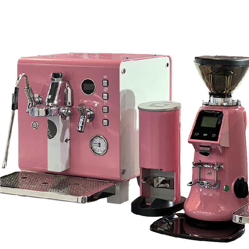 Coffee & Tea Ken'S House - Coffee Machine Professional Pink Semi-Auto Espresso