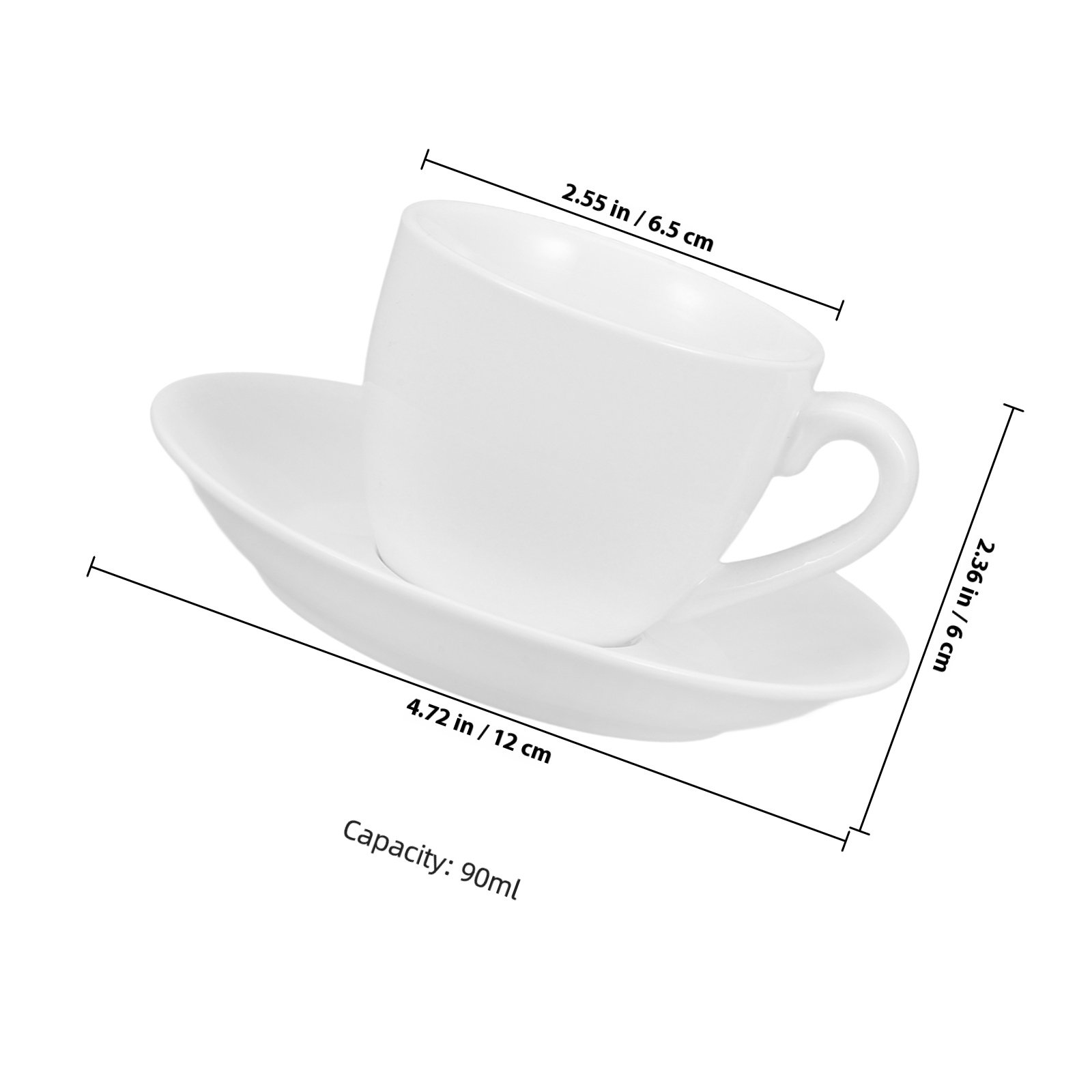 1Set Coffee Cup and Saucer Set - Coffee Tea Set 评论和价格