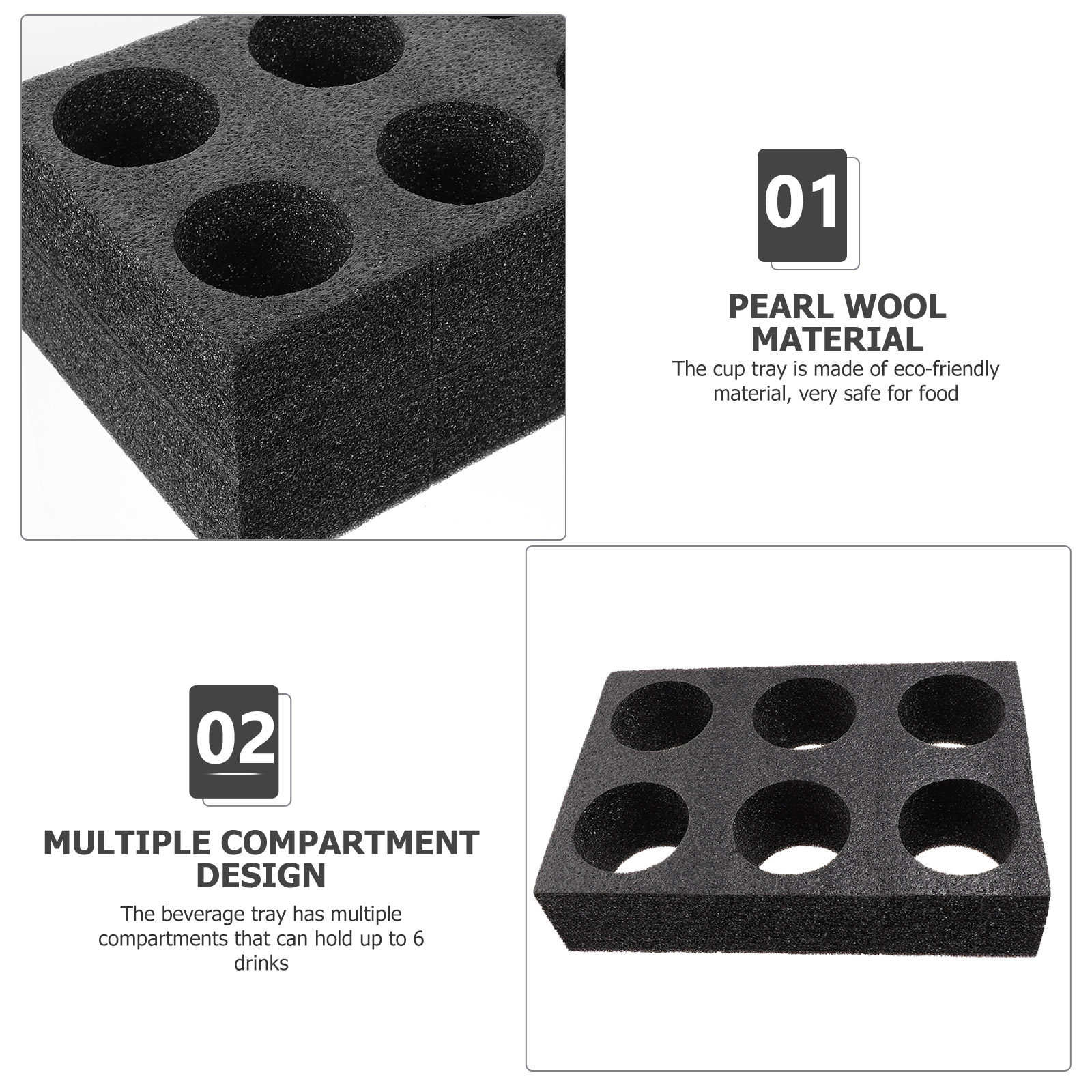 2Pcs Eco-Friendly Biodegradabl - Coffee Tea Holders 评论和价格