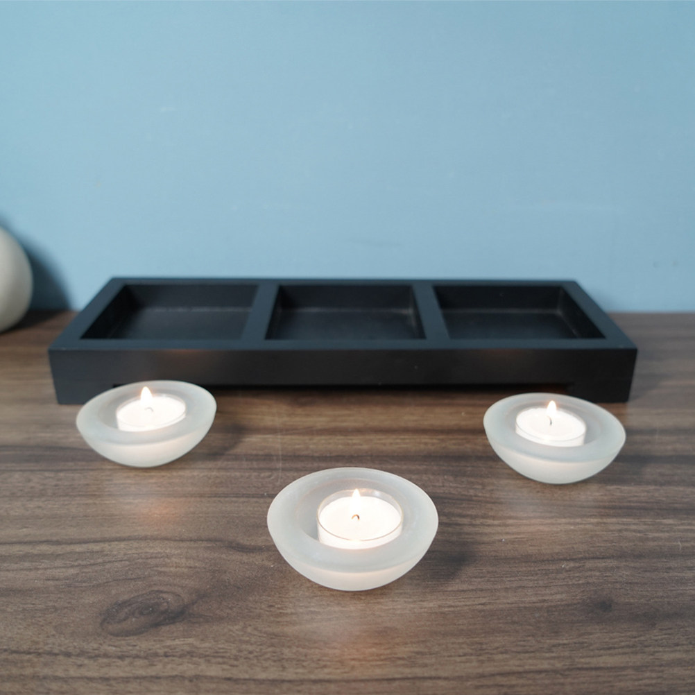 1 Set Glass Tea Light Holders  - Coffee Tea Holders 评论和价格