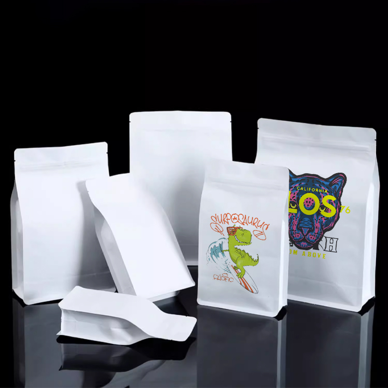 Craft Paper Eight Side Zipper  - Coffee Tea Logo 评论和价格