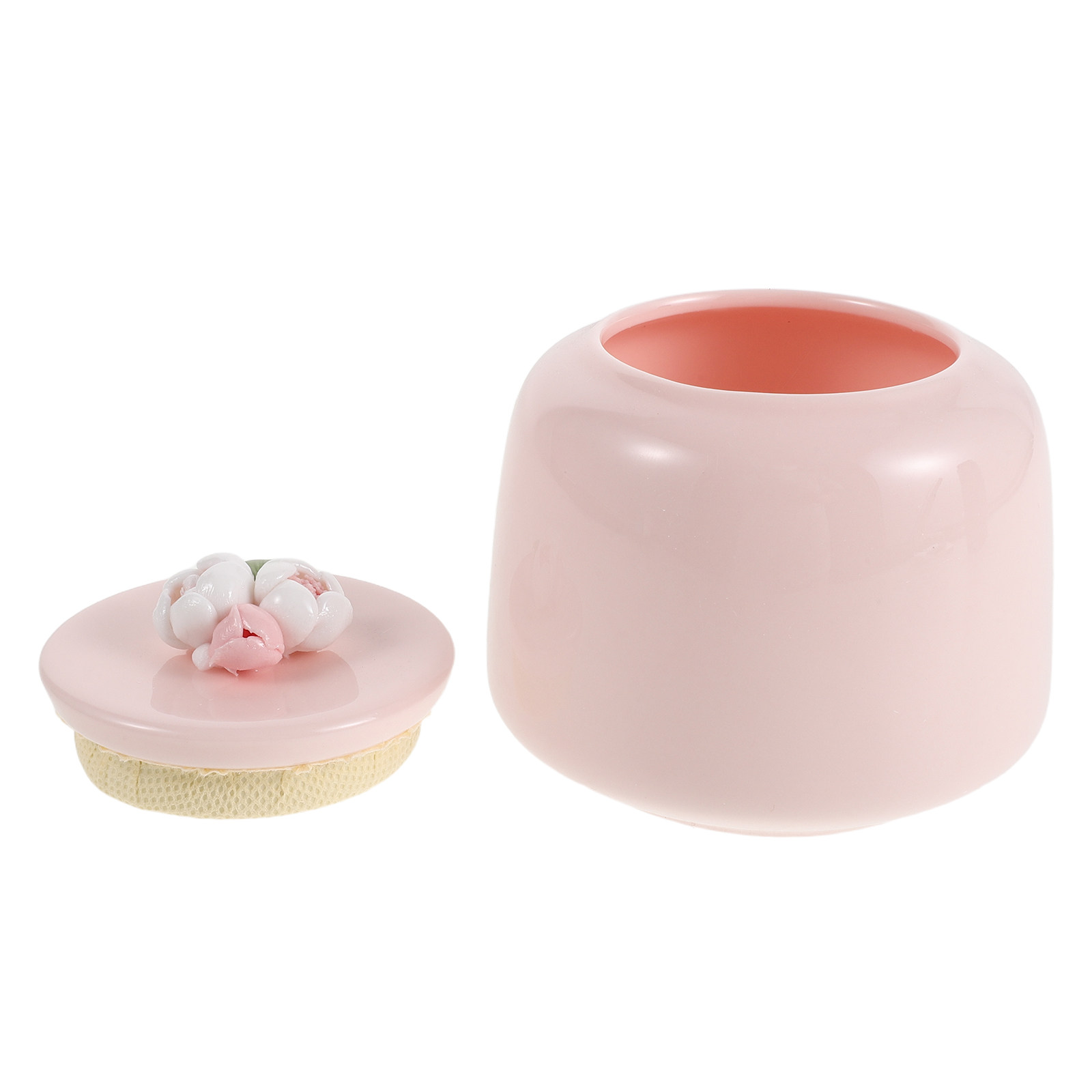 Ceramic Tea Jar Pink Porcelain - Coffee Tea Leaf And Bean 评论和价格