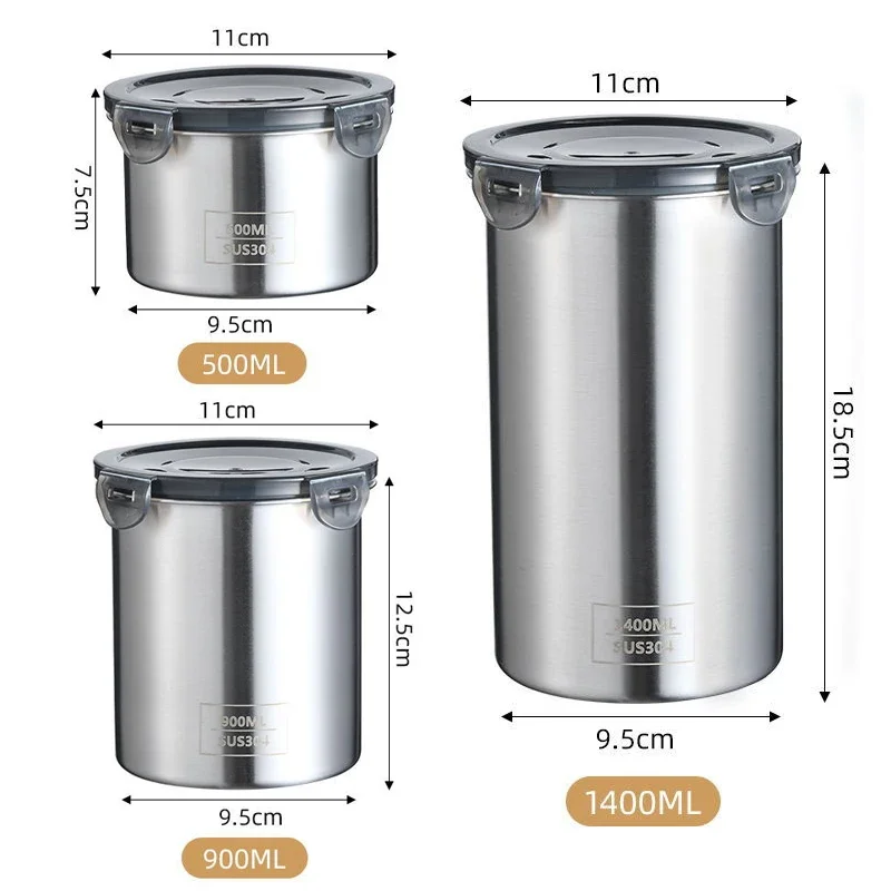 Stainless Steel Food Container - Coffee Tea Leaf And Bean 评论和价格