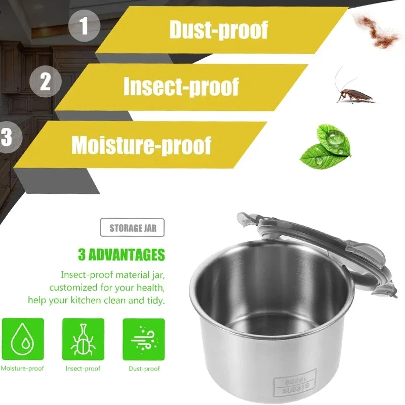 Stainless Steel Food Container - Coffee Tea Leaf And Bean 评论和价格