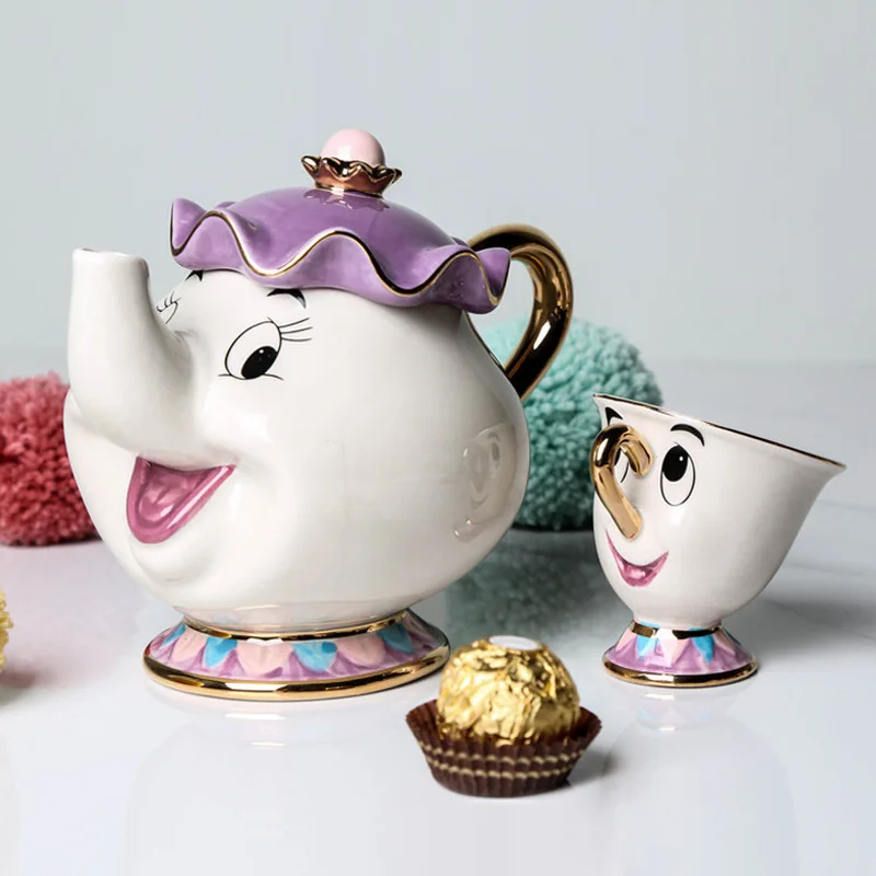 Disney Teapot Cute Cartoon Bea - Good Coffee Tea 评论和价格
