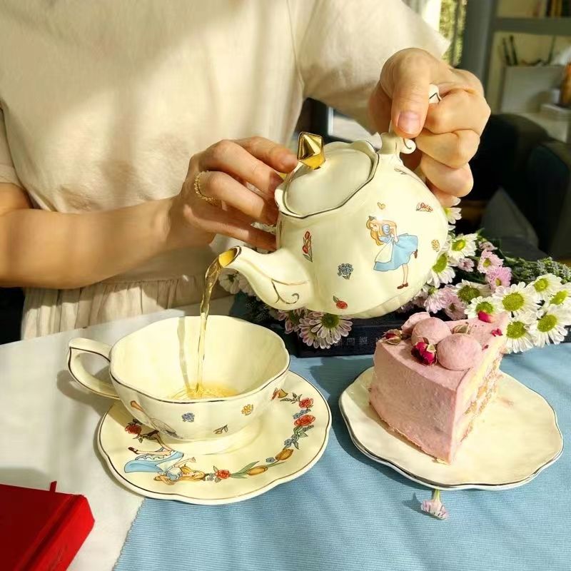 Alice Ceramic Tea and Coffee S - Coffee Tea Set 评论和价格