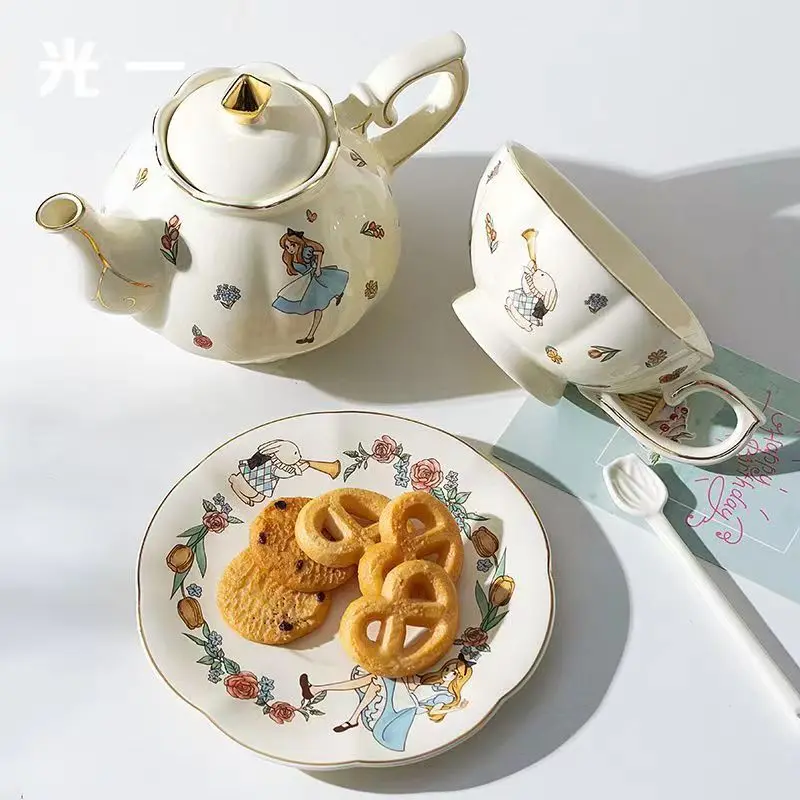 Alice Ceramic Tea and Coffee S - Coffee Tea Set 评论和价格