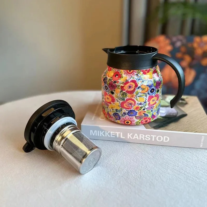800ml Coffee Pot with Tea Infu - Coffee Tea Infuser 评论和价格