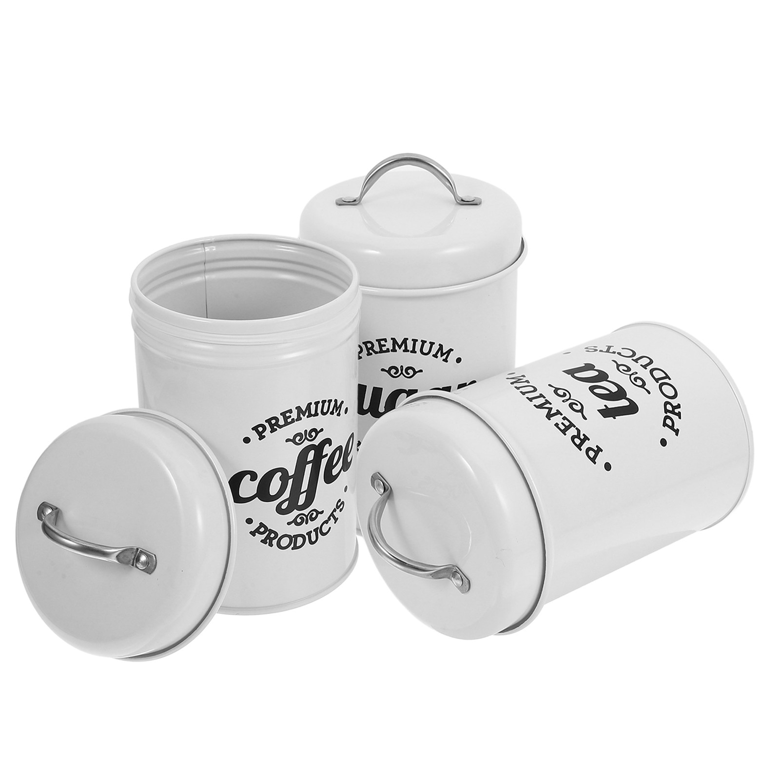 Sealed Iron Canister Set Elega - Coffee Tea Set 评论和价格