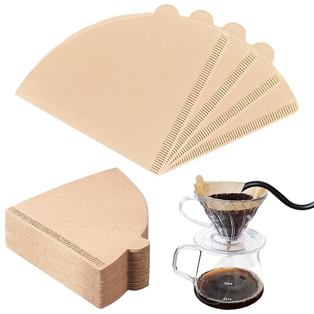 100PCS Coffee Filter Paper V-S - Dispenser Coffee And Tea 评论和价格