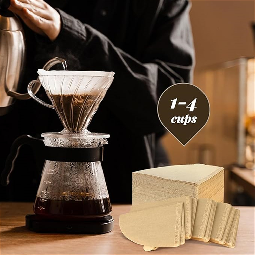100PCS Coffee Filter Paper V-S - Dispenser Coffee And Tea 评论和价格