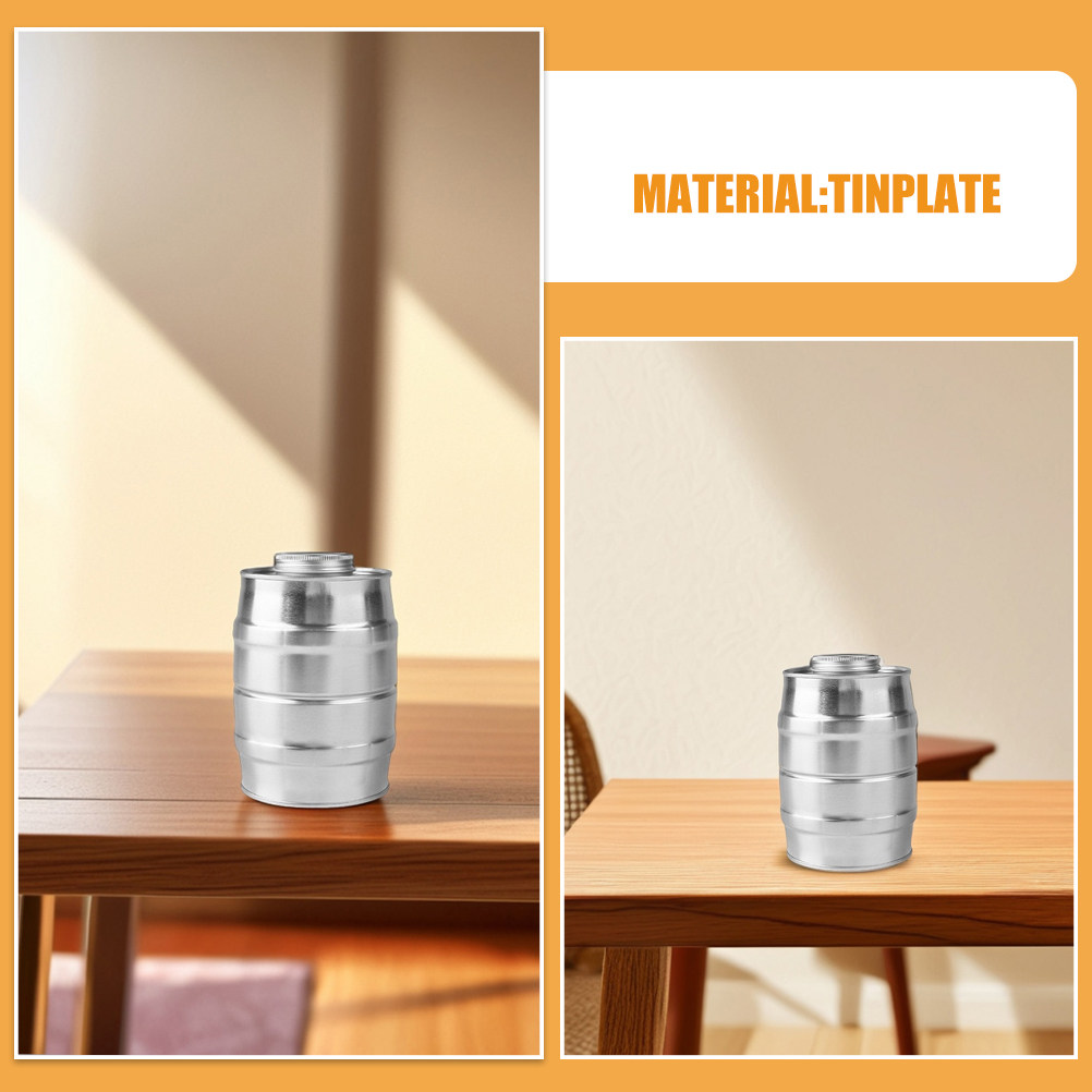 Retro Wine Barrel Shaped Metal - Coffee Tea And Bean 评论和价格