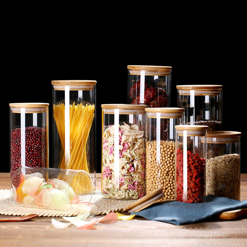 Glass Food Storage Jars with A - Coffee Tea Leaf And Bean 评论和价格