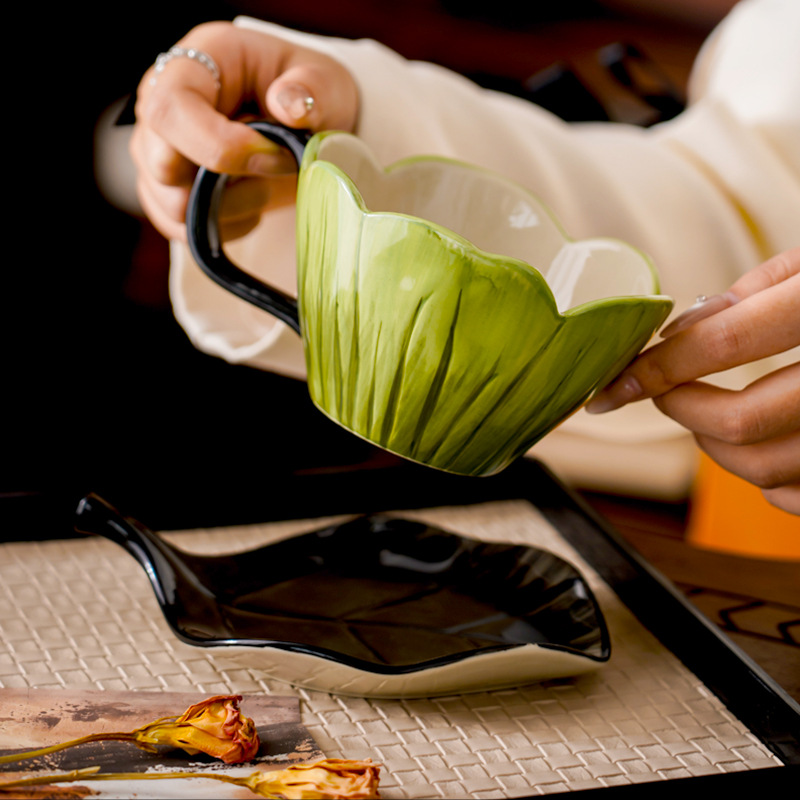 Irregular Hand-painted Coffee  - Coffee Tea And Leaf 评论和价格