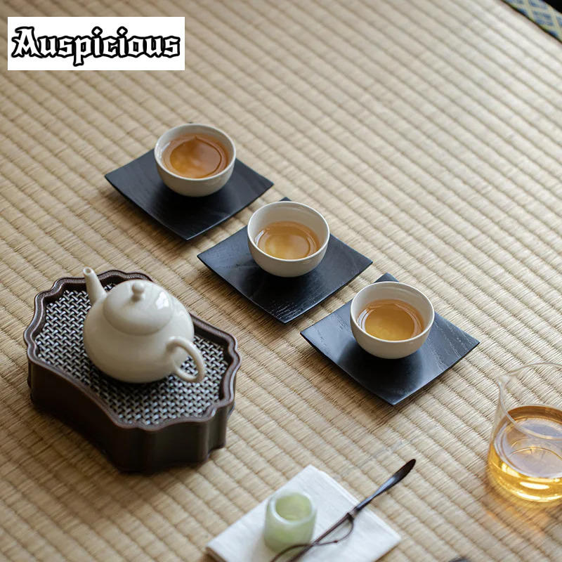 2pc/set Retro Solid Wood Coast - Coffee Tea Stand 评论和价格