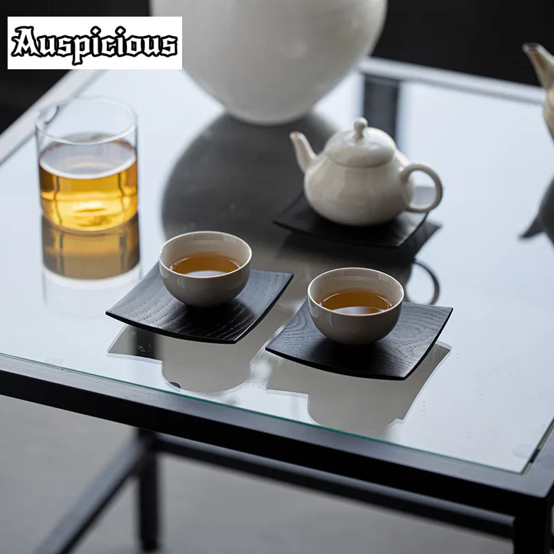 2pc/set Retro Solid Wood Coast - Coffee Tea Stand 评论和价格