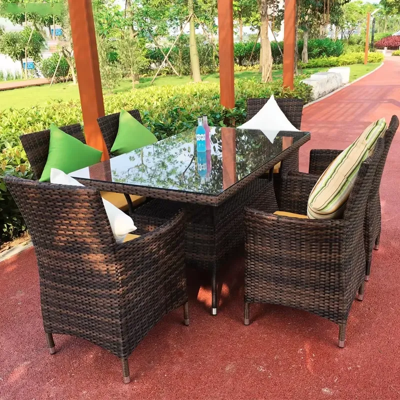 Outdoor Rattan Table and Chair - Coffee Tea For Garden 评论和价格