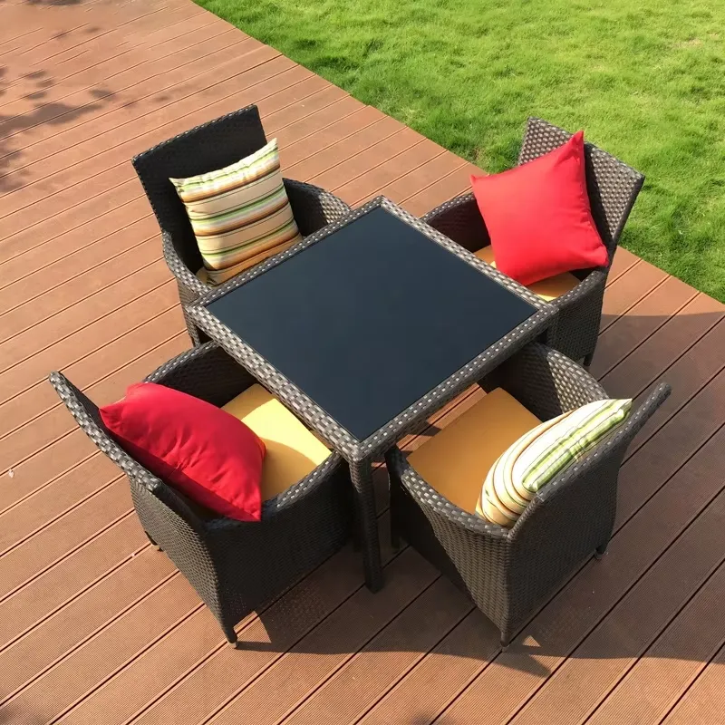 Outdoor Rattan Table and Chair - Coffee Tea For Garden 评论和价格