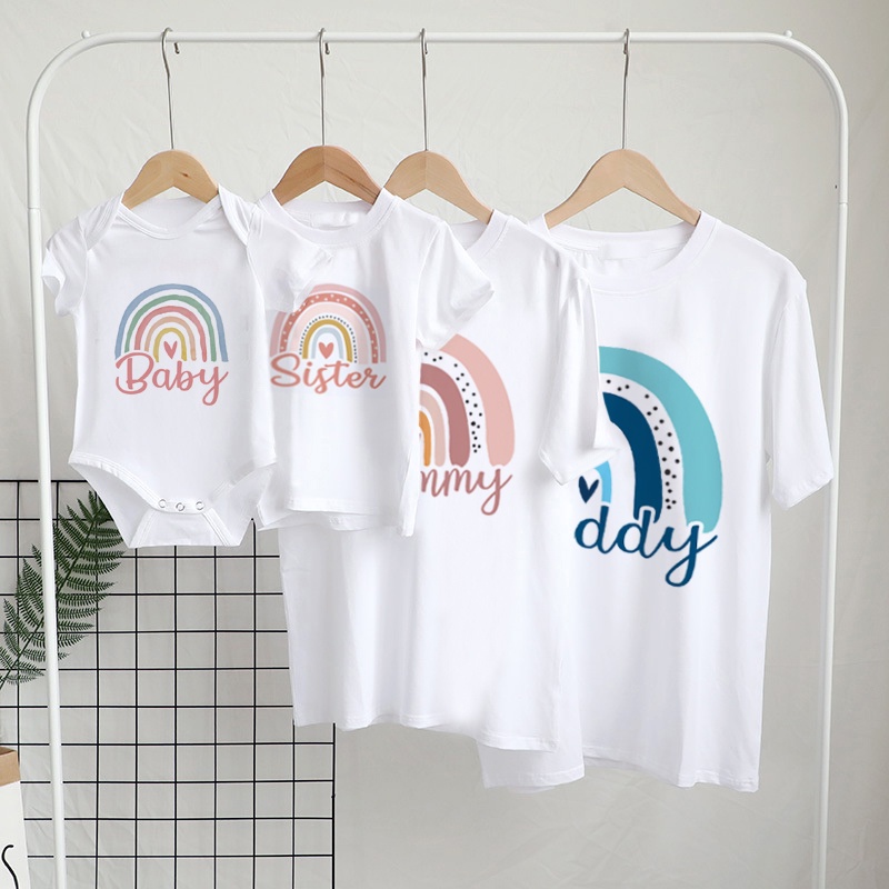 Rainbow Family Matching Outfit - Coffee Tea Or Me 评论和价格