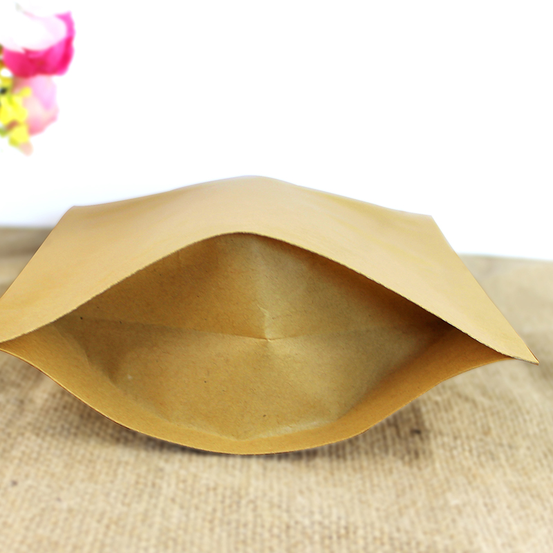 100PCS Stand-up Kraft Paper Fo - Coffee Tea Logo 评论和价格