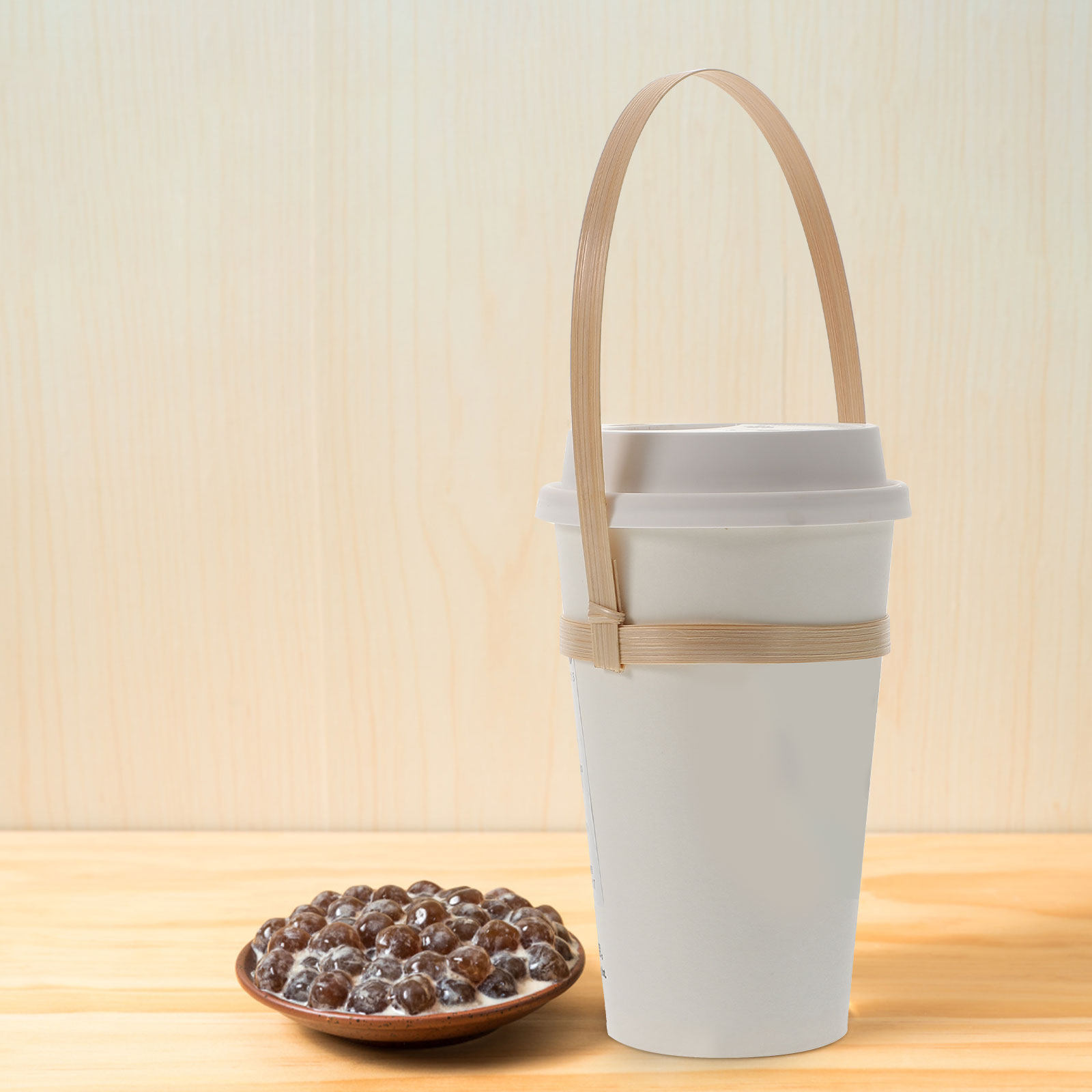 10Pcs Bamboo Drink Carrier Cof - Coffee Tea Holders 评论和价格