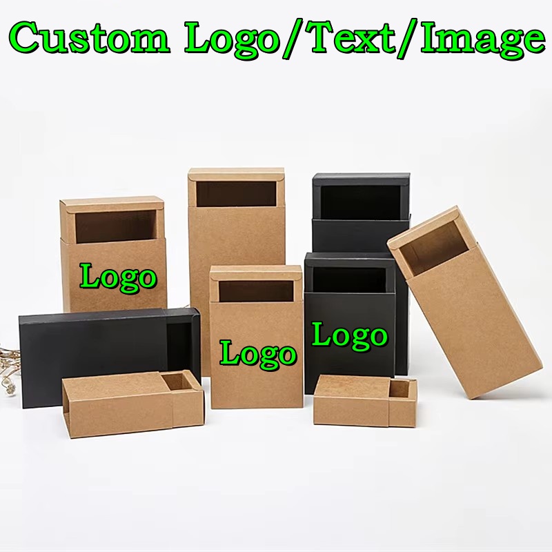 20PCS 350gsm Drawer Kraft Blac - Coffee Tea Logo 评论和价格