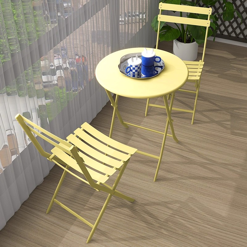 Small Folding Tea Table with C - Coffee Tea For Garden 评论和价格
