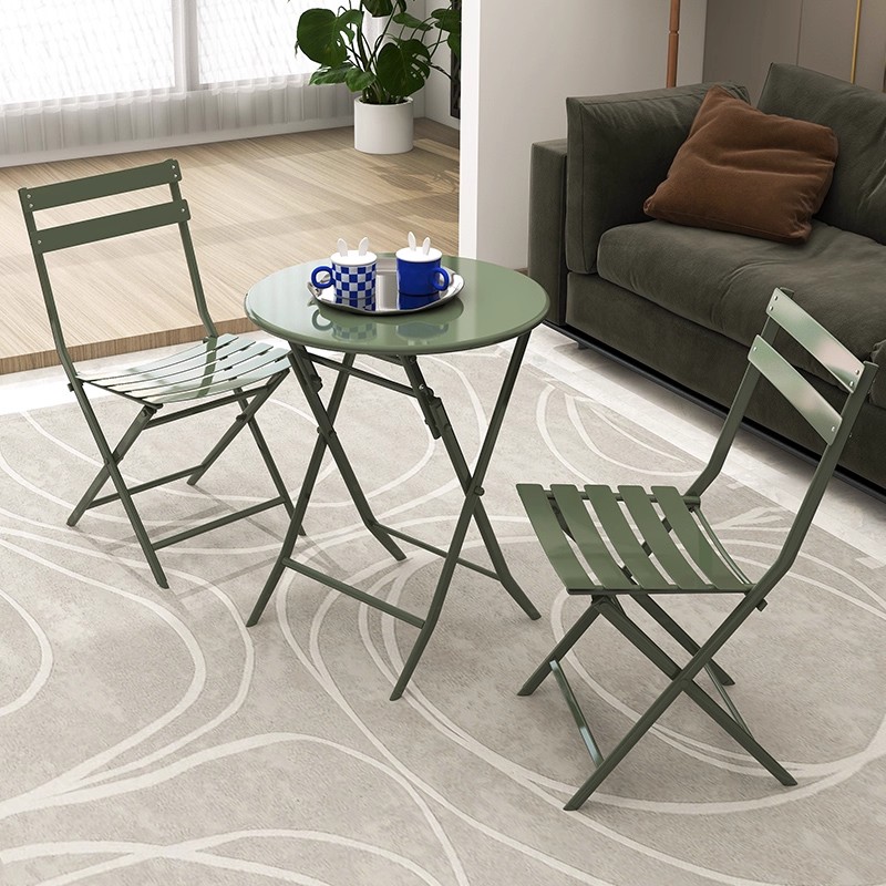 Small Folding Tea Table with C - Coffee Tea For Garden 评论和价格