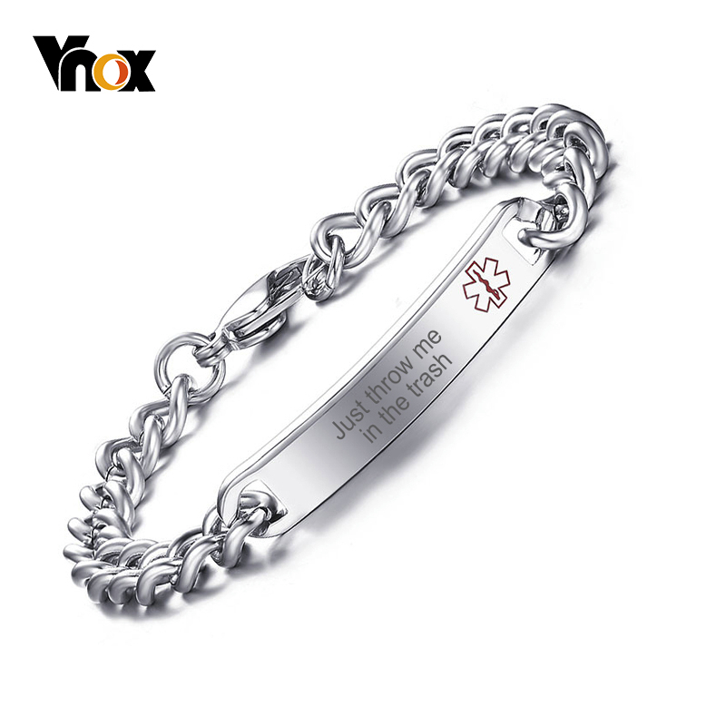 Vnox Medical Alert ID Bracelet - Coffee Tea Or Me 评论和价格