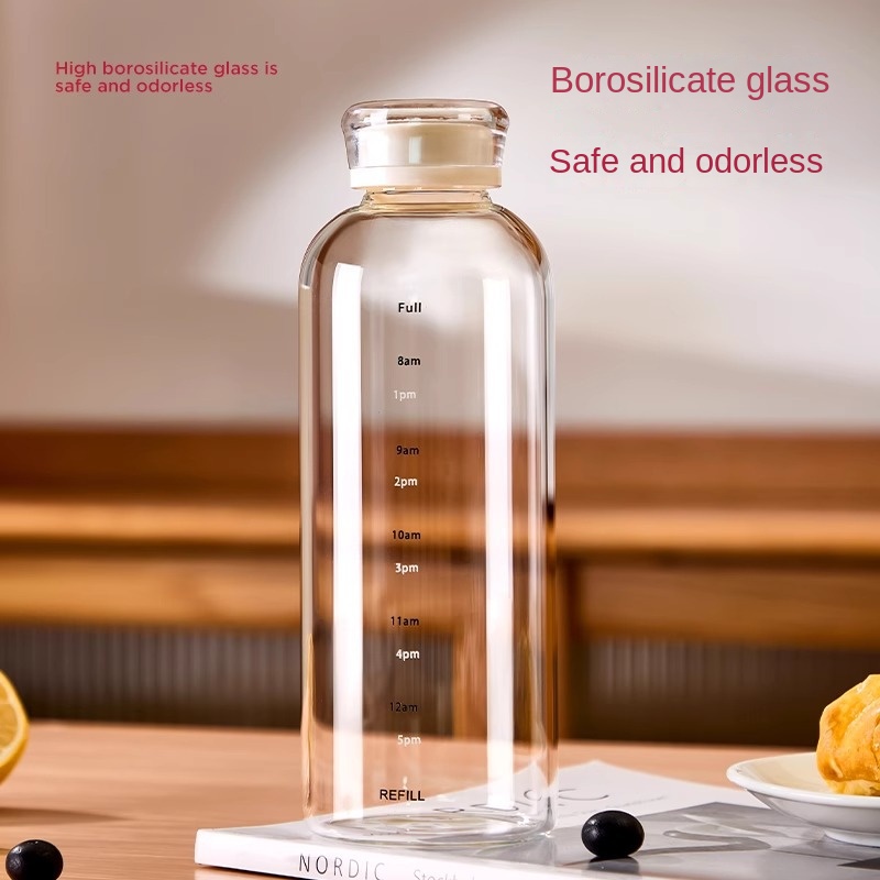 Glass Water Bottle with 2 Leak - Coffee Tea Equipment 评论和价格