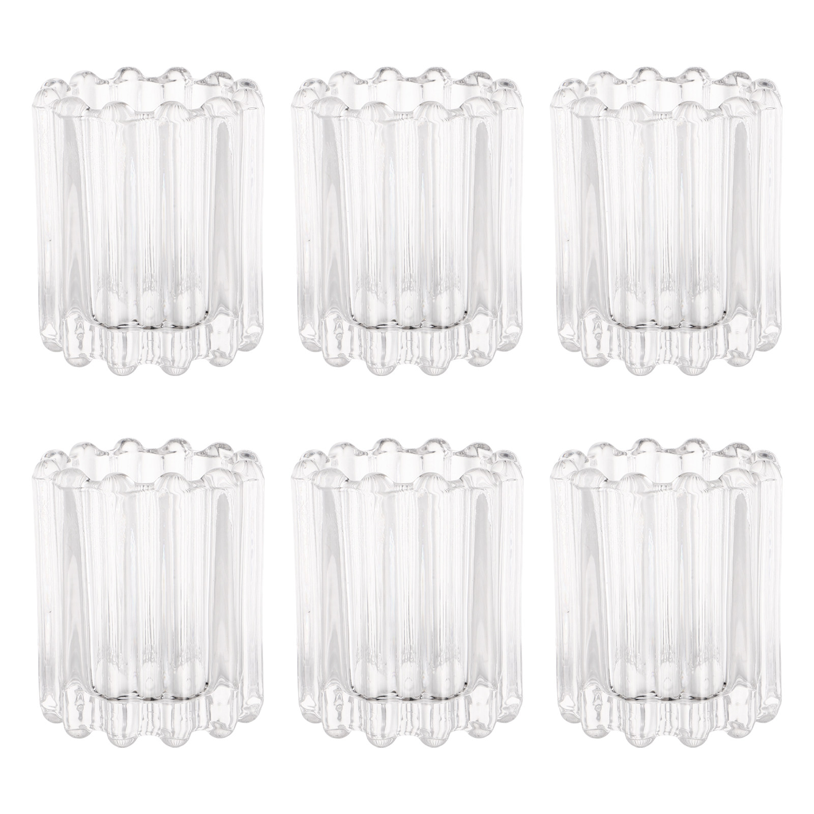6Pcs European Style Glass Hold - Coffee Tea Holders 评论和价格