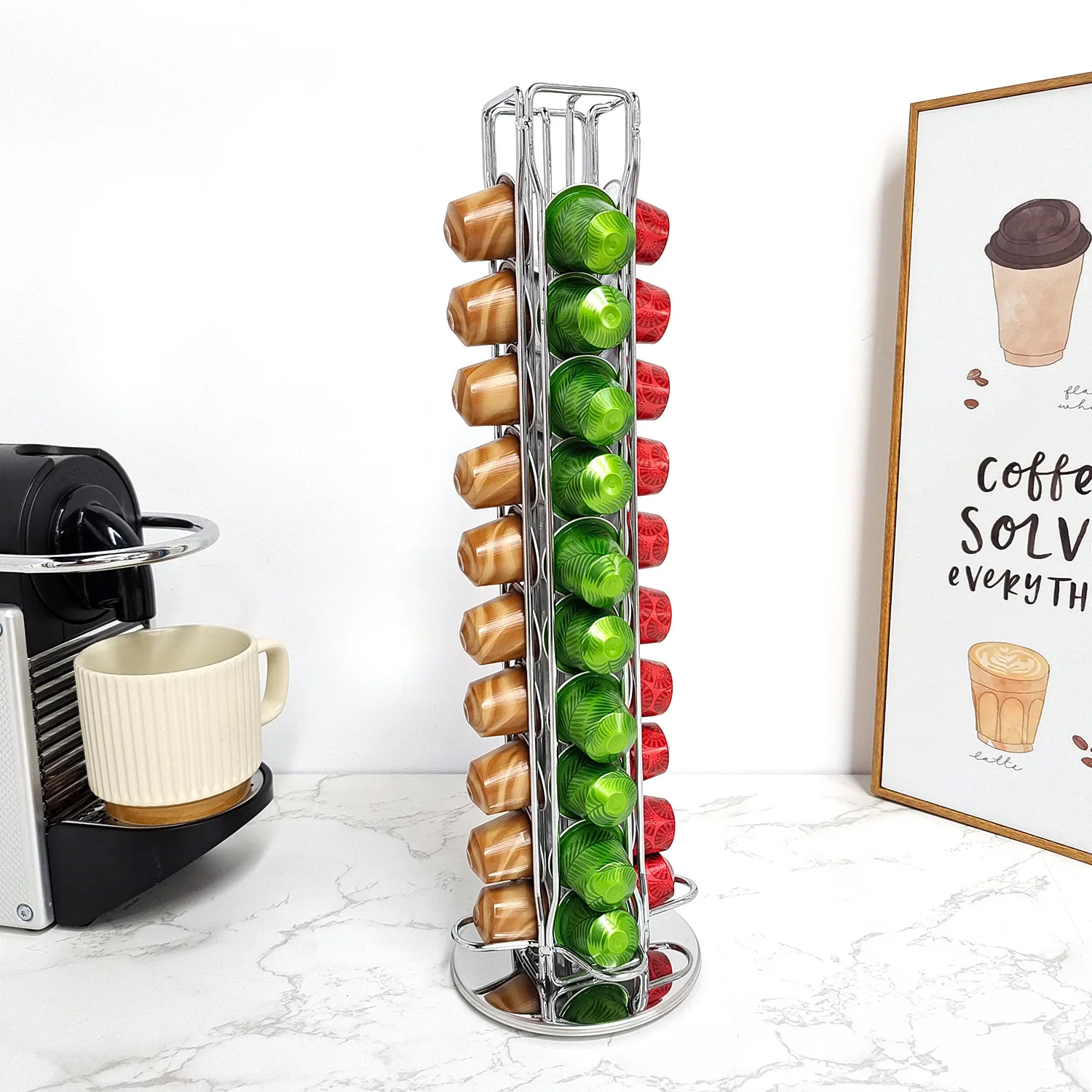 1PC 40 Pod Coffee Capsules Nes - Coffee Tea Stand 评论和价格
