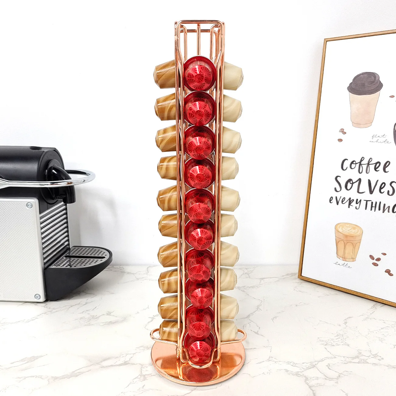 1PC 40 Pod Coffee Capsules Nes - Coffee Tea Stand 评论和价格