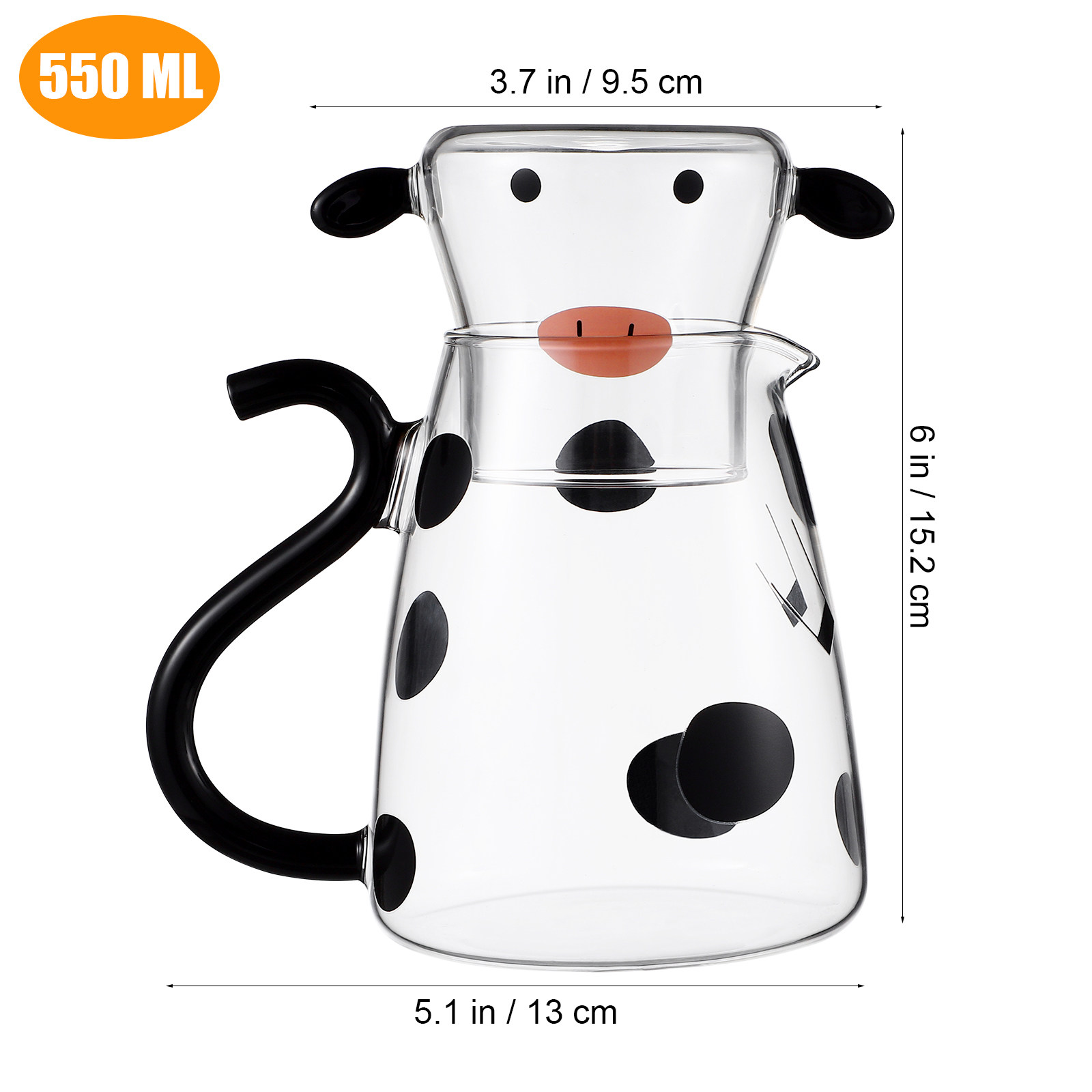 Glass Kettle with Cup Cartoon  - Dispenser Coffee And Tea 评论和价格