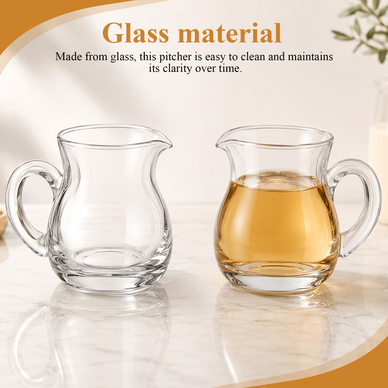 6Pcs Small Glass Creamer Pitch - Dispenser Coffee And Tea 评论和价格