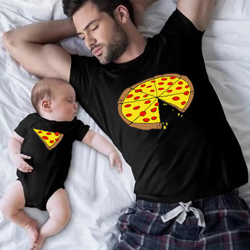 Funny Pizza Print Father Mothe - Coffee Tea Or Me 评论和价格