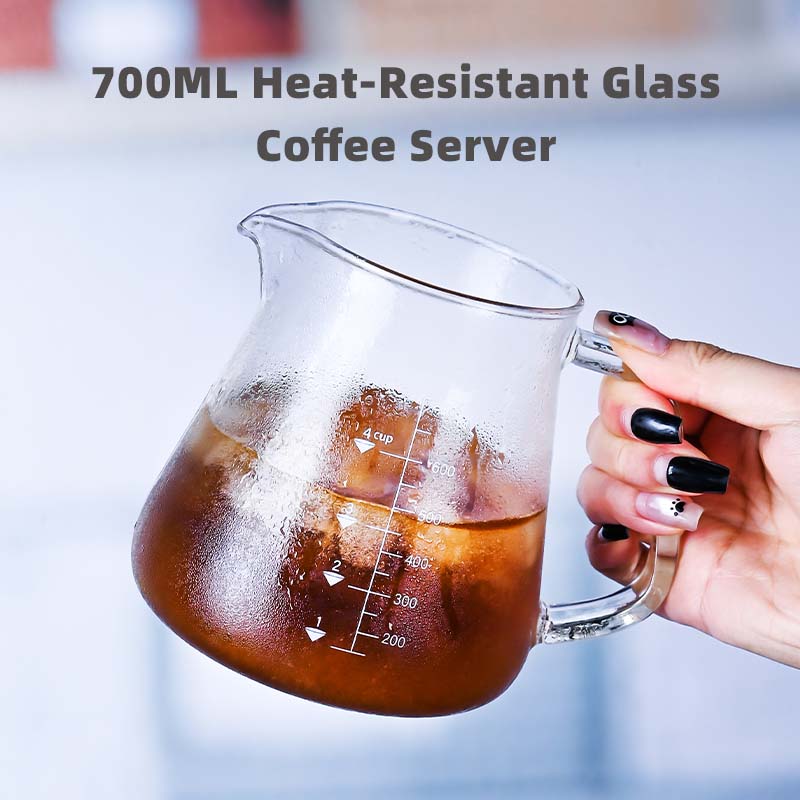 New High Borosilicate 700ml  G - Coffee Tea Set 评论和价格