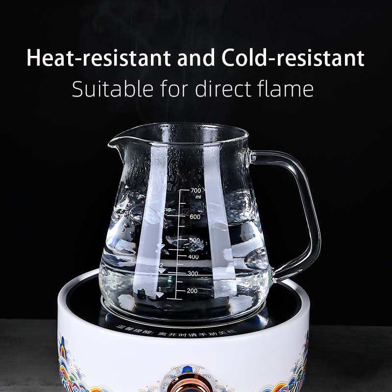 New High Borosilicate 700ml  G - Coffee Tea Set 评论和价格